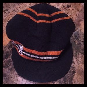 Beanie hat with bill Original 6 design NEW